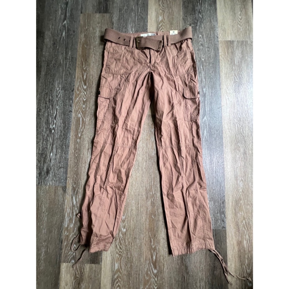 Blue Epic Cargo Pants Womens 8 Mauve Pink Belted‎ Utility Y2K Gorpcore Trousers